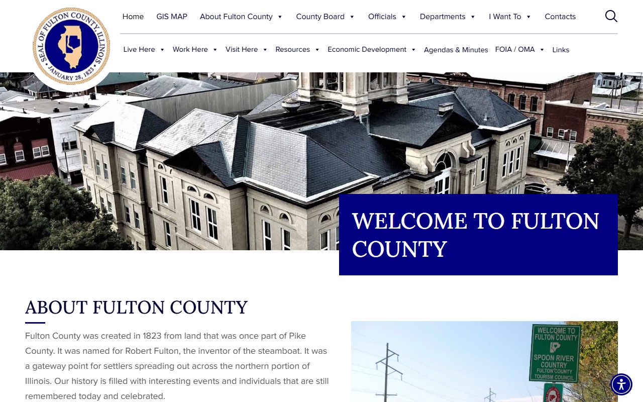 Fulton County government homepage for bankruptcy records
